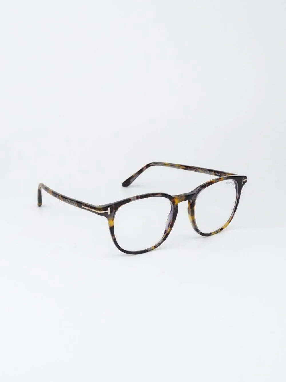 Tom Ford Women Eyeglasses Coloured Havana Square FT5832-B 055 NEW AUTHENTIC